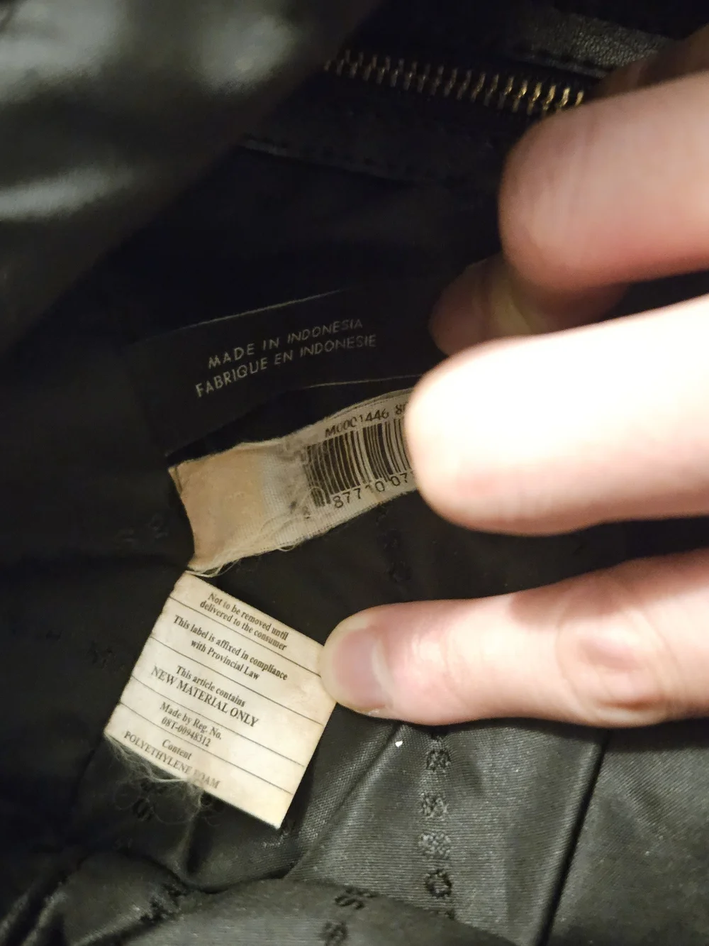 Marc by Marc Jacobs Black Nylon Backpack with Gold Hardware